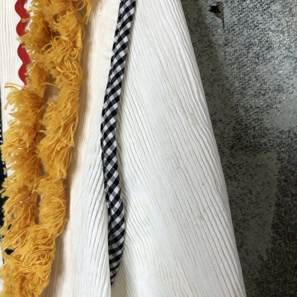 English Factory Jacket With Fringe Trim White Pom - Picture 6 of 6